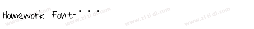 Homework Font字体转换